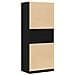 Armadio rovere nero Set di 2 Rovere nero Legno ingegnerizzato - Foto miniatura 6