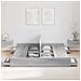 Struttura letto con contenitore Grigio sonoma 180 x 200 cm - Foto miniatura 4