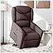 Poltrona Alzapersona Reclinante Elettrica Marrone Scuro Tessuto - Foto miniatura 2