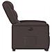 Poltrona Alzapersona Reclinante Elettrica Marrone Scuro Tessuto - Foto miniatura 6