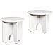 Tavolino da salotto 2 pcs Bianco 39.5 x 39.5 x 30 cm - Foto miniatura 1
