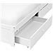 Letto Con Cassetti Contenitore Senza Testata Brux 140 X 200 Cm Bianco - Foto miniatura 6