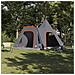 Tenda Teepee con tetto Grigio e arancione 545 x 450 x 295 cm - Foto miniatura 2