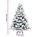 Albero di Natale Artificiale Snodato Foderato di Neve Bianco - Foto miniatura 9