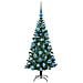 Albero di Natale artificiale con luci integrate Verde 120 cm - Foto miniatura 4