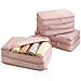 Borsa Di Compressione A Doppio Strato Per Vestiti - Organizer Da Viaggio Portatile Pink - Foto miniatura 3