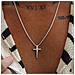 Collana Da Uomo Premium Divine | Acciaio Chirurgico Inossidabile 316l, Argento, 50 Cm - Foto miniatura 4