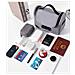Borsa Organizer Portaoggetti Lucchettabile - Custodia Con Password In Tessuto Oxford Gray - Foto miniatura 5