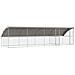 Cuccia per cani 4 pcs Argento 8 x 2 x 2 m Acciaio zincato - Foto miniatura 1