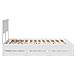 Struttura del letto Bianco 160 x 200 cm Legno Ingegnerizzato - Foto miniatura 9