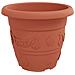 Vaso Rotondo per Fiori 6 pcs Rosso Mattone Ø 26 x 21.5 cm - Foto miniatura 5