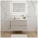Mobiletto, Beige, 120 cm, Con piano, 4 cassetti, Sospeso, Frontali in MDF, MODERNO - Foto miniatura 4