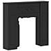 Cornice per camino Nero 93 x 20 x 89 cm Legno ingegnerizzato - Foto miniatura 1
