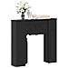 Cornice per camino Nero 93 x 20 x 89 cm Legno ingegnerizzato - Foto miniatura 3