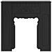Cornice per camino Nero 93 x 20 x 89 cm Legno ingegnerizzato - Foto miniatura 4