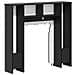 Cornice per camino Nero 93 x 20 x 89 cm Legno ingegnerizzato - Foto miniatura 6
