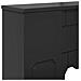 Cornice per camino Nero 93 x 20 x 89 cm Legno ingegnerizzato - Foto miniatura 7