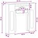 Cornice per camino Nero 93 x 20 x 89 cm Legno ingegnerizzato - Foto miniatura 9