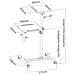 ICA-TB TPM-6 - Trolley Universale per Notebook / Videoproiettore, Bianco - Foto miniatura 4