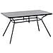 Tavolo Da Giardino In Acciaio Nero - Tavolo Rettangolare Da Giardino 140x80 - Livo - Foto miniatura 7
