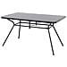 Tavolo Da Giardino In Acciaio Nero - Tavolo Rettangolare Da Giardino 140x80 - Livo - Foto miniatura 14