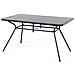 Tavolo Da Giardino In Acciaio Nero - Tavolo Rettangolare Da Giardino 140x80 - Livo - Foto miniatura 13