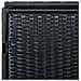 Copribidone Doppio per Spazzatura Polyrattan Nero 148x80x111 cm - Foto miniatura 2