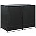 Copribidone Doppio per Spazzatura Polyrattan Nero 148x80x111 cm - Foto miniatura 1