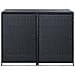 Copribidone Doppio per Spazzatura Polyrattan Nero 148x80x111 cm - Foto miniatura 7