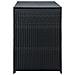 Copribidone Doppio per Spazzatura Polyrattan Nero 148x80x111 cm - Foto miniatura 8