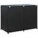Copribidone Doppio per Spazzatura Polyrattan Nero 148x80x111 cm - Foto miniatura 9