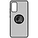 Cover Samsung Galaxy S20 Fe Bimateriale Anello In Metallo Funzione Supporto Nero - Foto miniatura 1