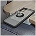 Cover Samsung Galaxy S20 Fe Bimateriale Anello In Metallo Funzione Supporto Nero - Foto miniatura 5