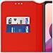 Custodia Xiaomi Redmi Note 10 / 10s Portacarte Funzione Supporto Similpelle Rosso - Foto miniatura 5