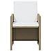 Set Da Pranzo Per Giardino 13pz Con Cuscini In Polyrattan Beige - Foto miniatura 5