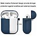 Custodia Per Airpods Silicone Extra Antiurto Blu Scuro - Foto miniatura 8