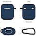 Custodia Per Airpods Silicone Extra Antiurto Blu Scuro - Foto miniatura 3
