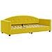 Divano Letto Con Materasso Giallo 80x200 Cm In Velluto - Foto miniatura 4