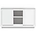 Credenza Bianca 102x35x60 cm in Legno Multistrato - Foto miniatura 8