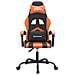 Sedia da Gaming Girevole Nero e Arancione in Similpelle - Foto miniatura 2