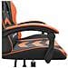 Sedia da Gaming Girevole Nero e Arancione in Similpelle - Foto miniatura 6