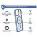 Cover Rinforzata Air Frost Magsafe Per Iphone 15, Blu - Foto miniatura 2