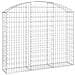 Cesto Gabbione Ad Arco 150x30x120/140 Cm Ferro Zincato - Foto miniatura 1