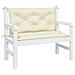 Cuscini Panca Da Giardino 2 Pz Crema 100x50x7 Cm Tessuto Oxford - Foto miniatura 3