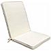 Cuscino In Poliestere Sfoderabile E Impermeabile Con Schienale Medio 90x40 Cm Per Sedia - Beige - Foto miniatura 1