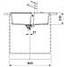 Lavello UBG 610-72 con 1 Vasca Dimensioni 780 x 500 mm Colore Bianco - Foto miniatura 3