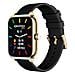 Smartwatch SWT-STC006 Bluetooth Cassa Gold 42 mm in Alluminio con Doppio Cinturino Nero e Verde Militare - Foto miniatura 1