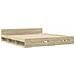 Giroletto Cassetti Rovere Sonoma 200x200 Cm Legno Multistrato - Foto miniatura 3