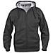 Basic Hoody Full Zip Men Antracite Melange Xxl - Foto miniatura 1