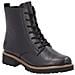 Black Casual Closed Ladies Mid Height Boots Stivaletti Pelle Scarpe Donna Nero Eu 42, D8661-00 - Foto miniatura 1